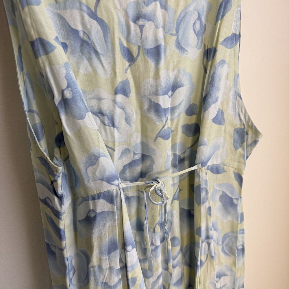 Vintage 90s Disney Winnie The Pooh Floral Maxi Dress Sleeveless Whimsical L - Picture 5 of 5